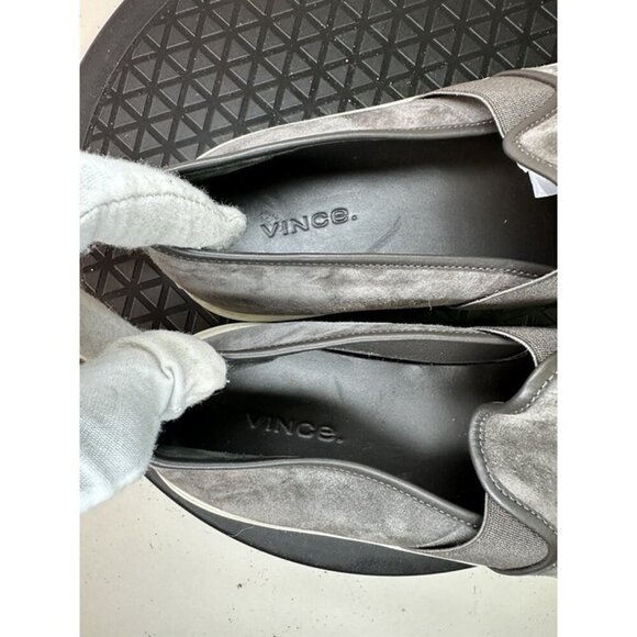 VINCE. Gray Suede Causal Slip On Sneaker Sz 8M / 38.5 - Picture 5 of 12